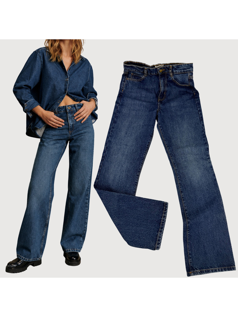 Sézane High Rise Straight Leg Jeans Dark Wash 36 - Picture 1 of 9